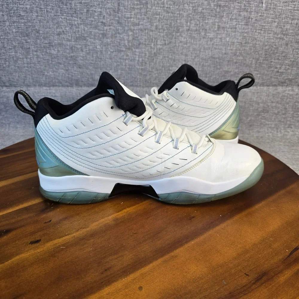 Jordan Velocity White Legend Blue Basketball Shoes 688975-117 Mens Size 11